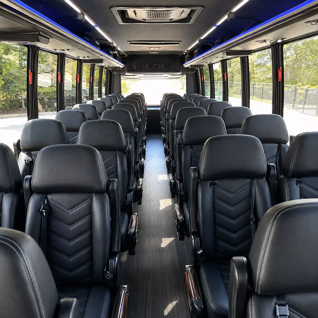 28 passenger minibus inside
