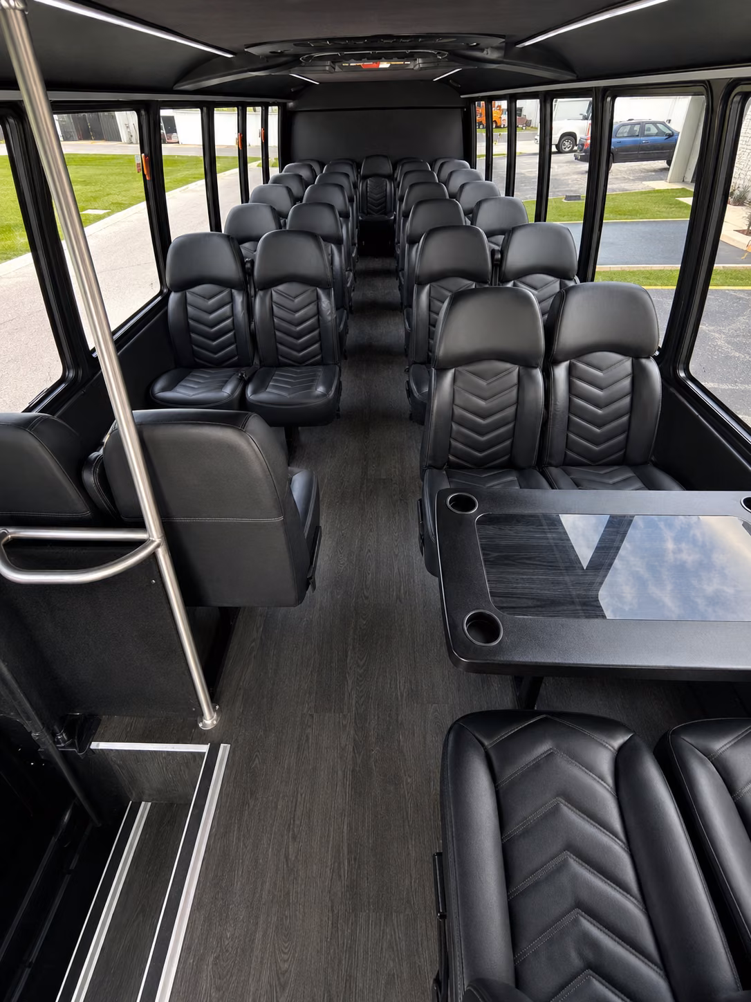 abilene 18 passenger minibus inside