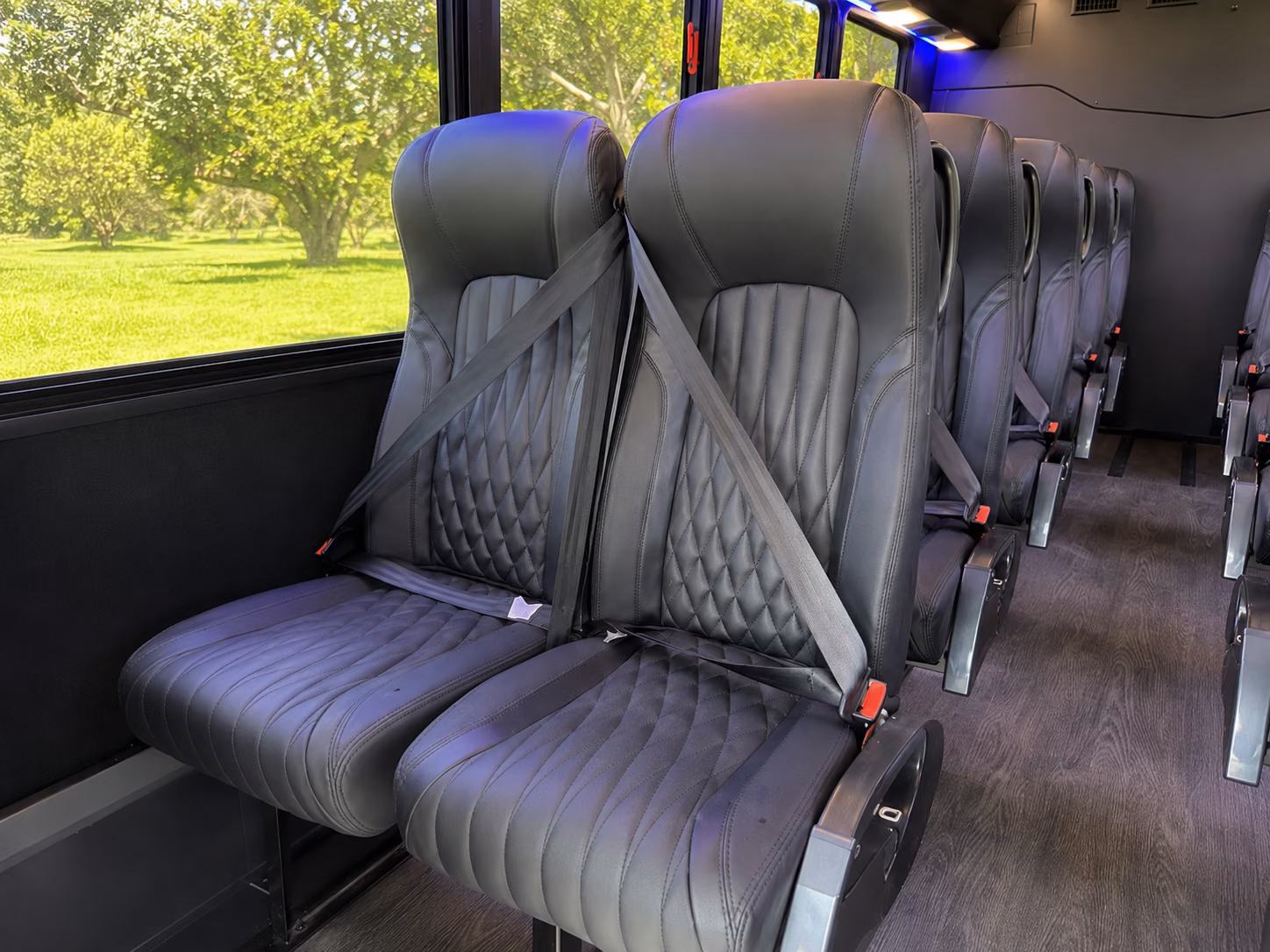 abilene 20 passenger minibus inside