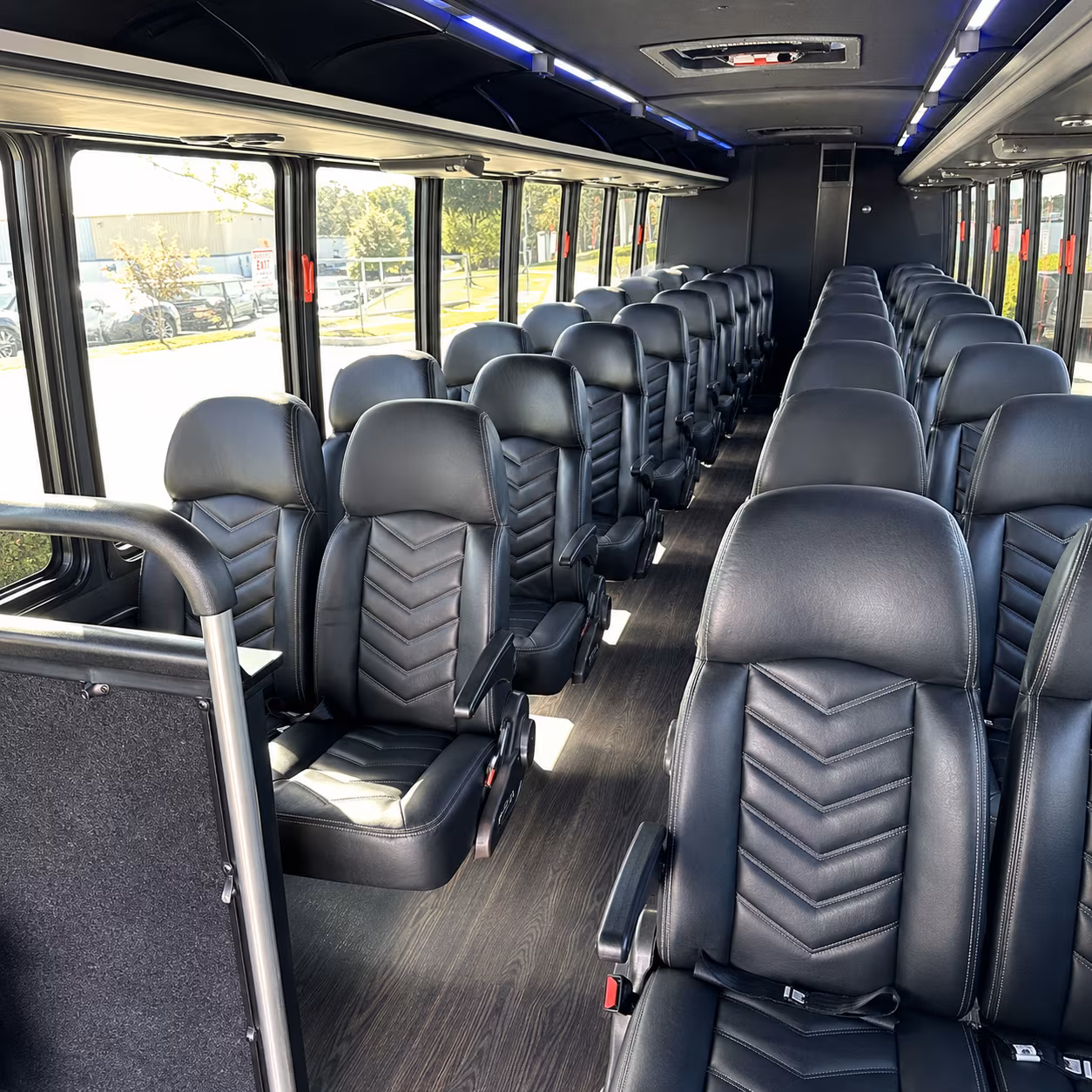 abilene 25 passenger minibus inside