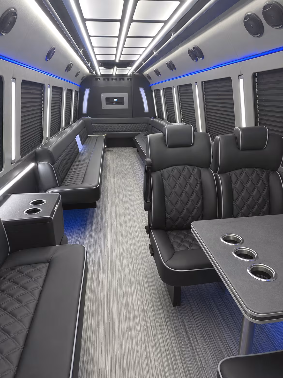 abilene 25 passenger party bus inside