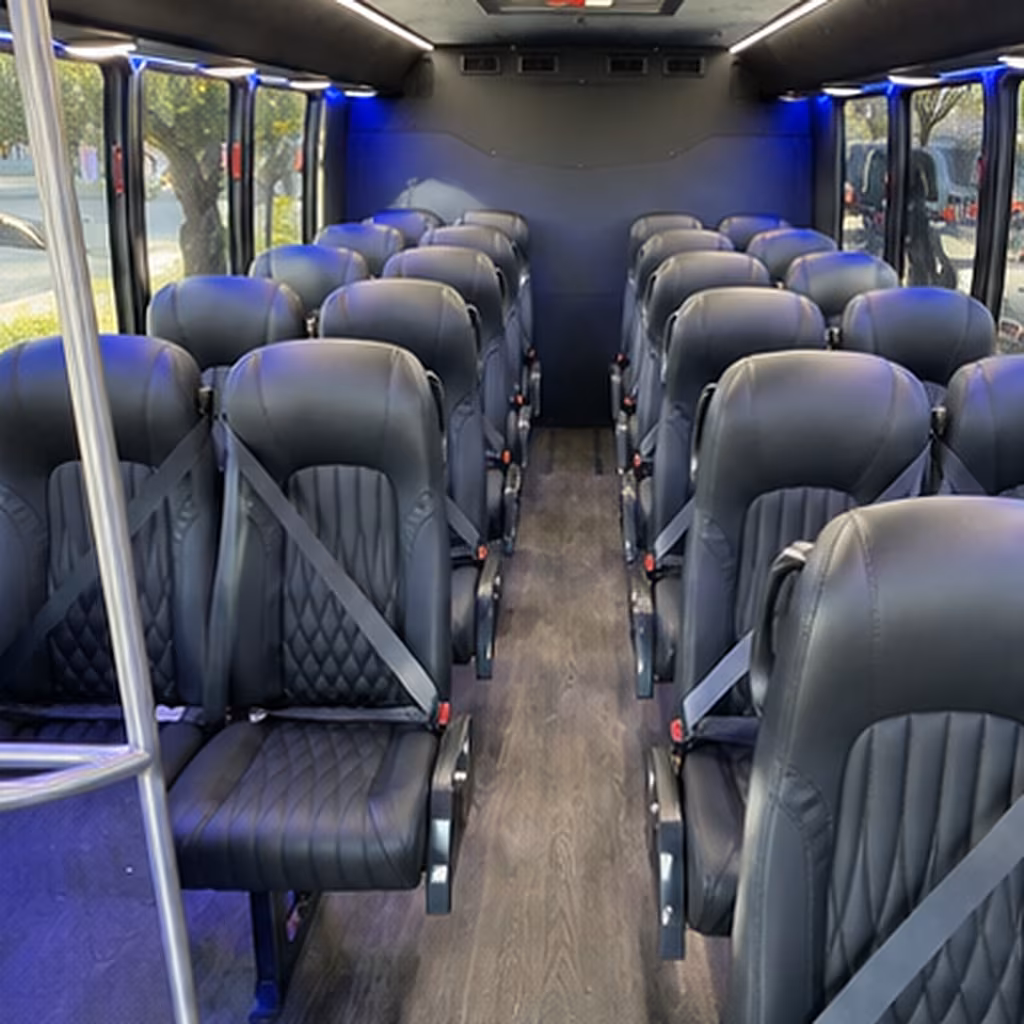 abilene 30 passenger minibus interior