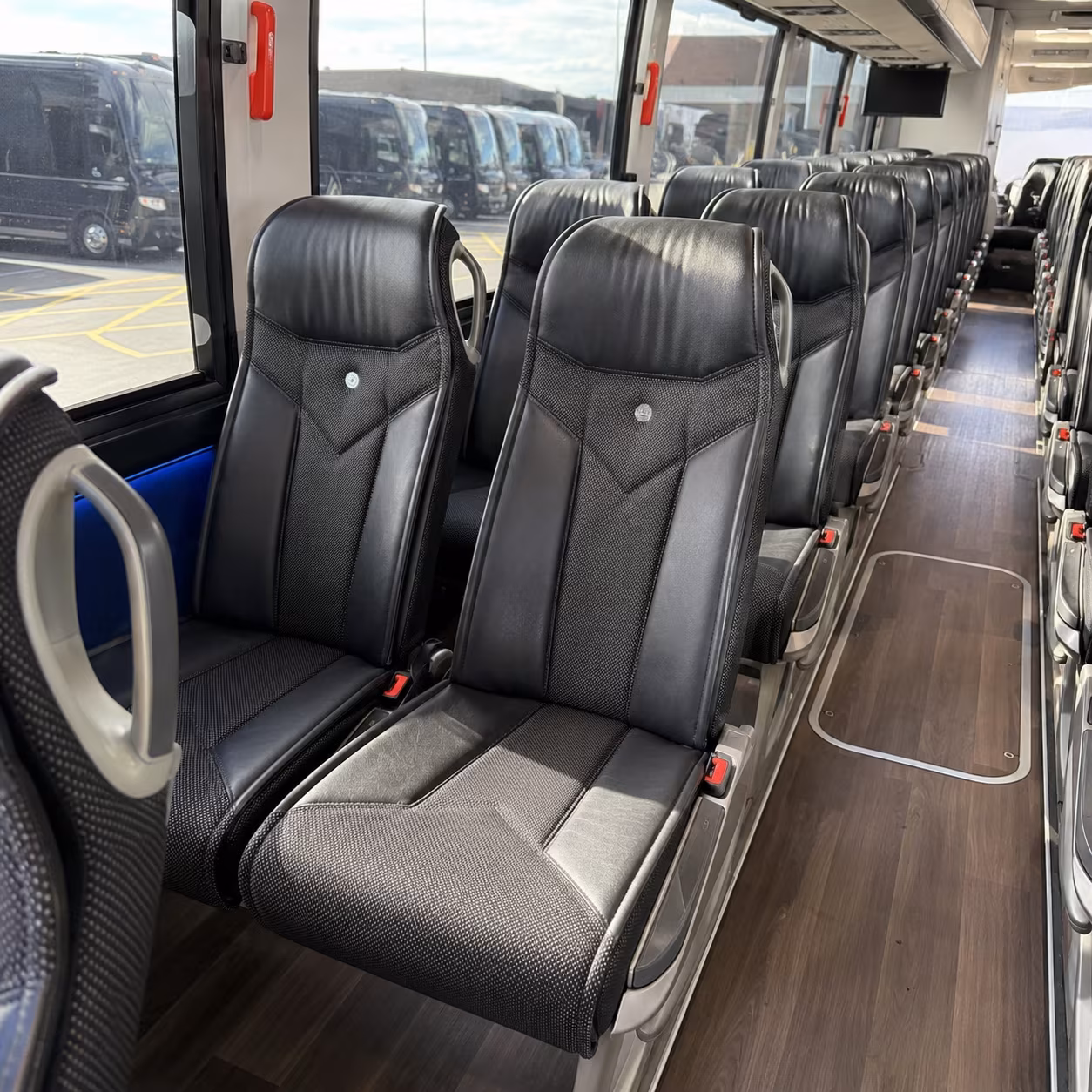 abilene 40 passenger charter bus interior