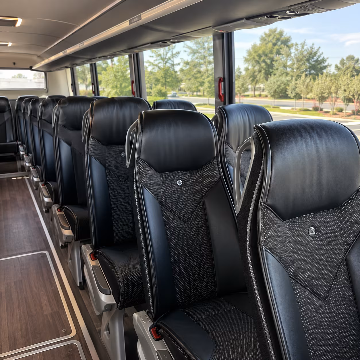 abilene 45 passenger charter bus interior