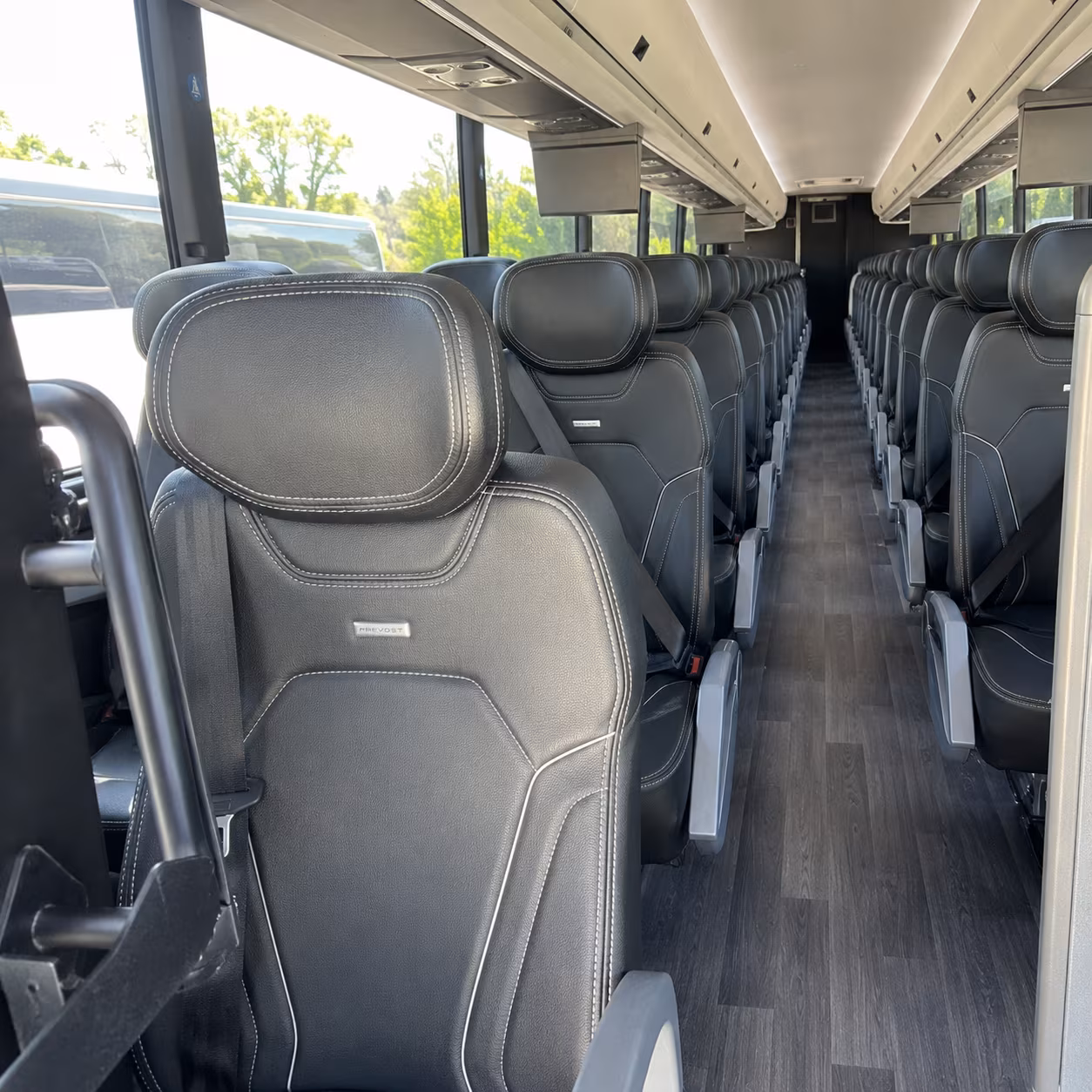 abilene 47 passenger charter bus interior