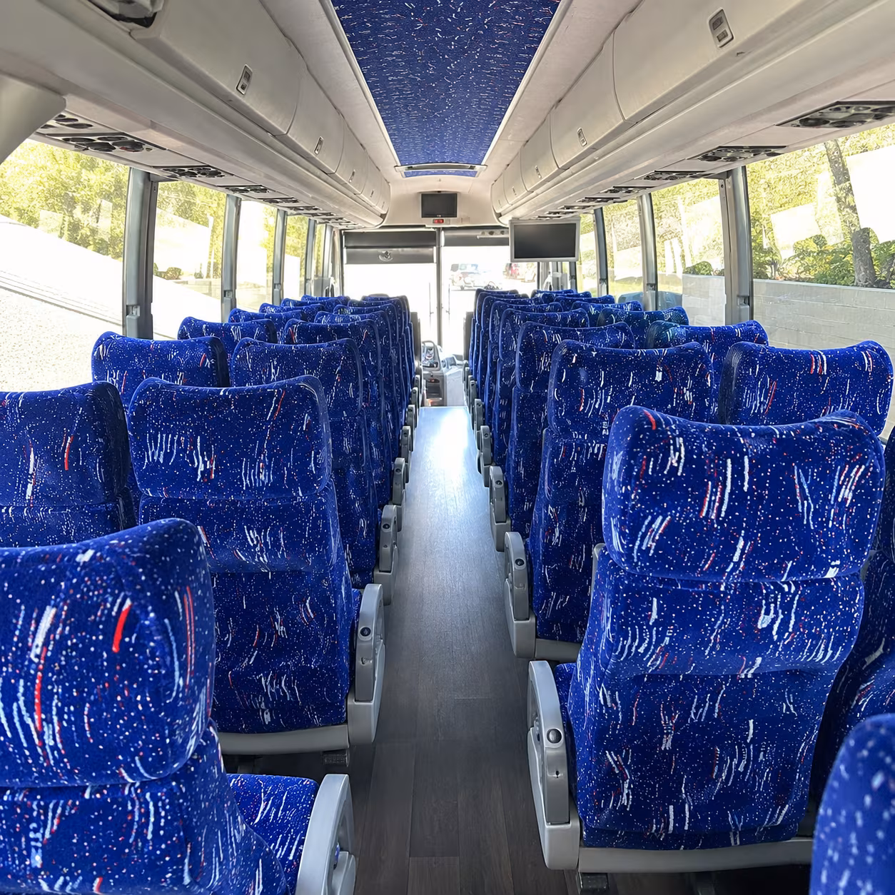 abilene 50 passenger charter bus interior