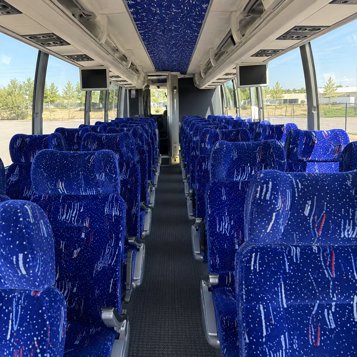 abilene 54 passenger charter bus interior