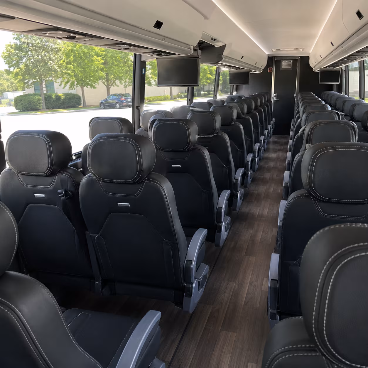 abilene 56 passenger charter bus interior