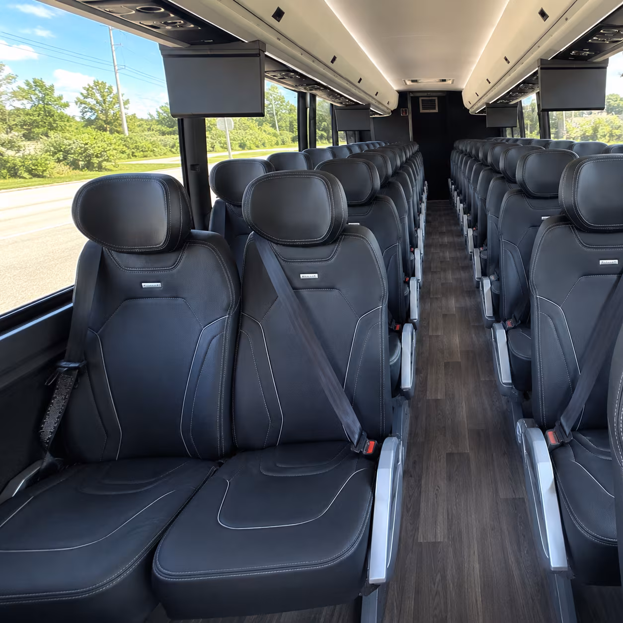 abilene charter bus interior
